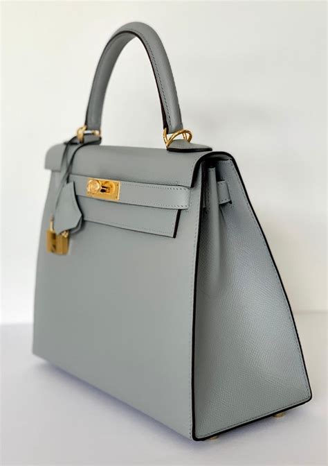 hermes kelly 28 epsom gold strap blue|Hermes kelly 28 bag.